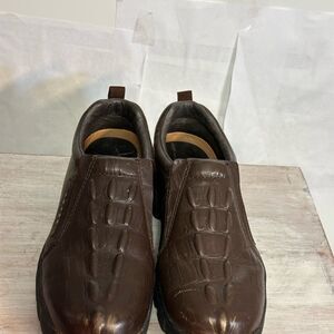 Roper Brown Leather Slip-On Loafers size 7.5 good condition